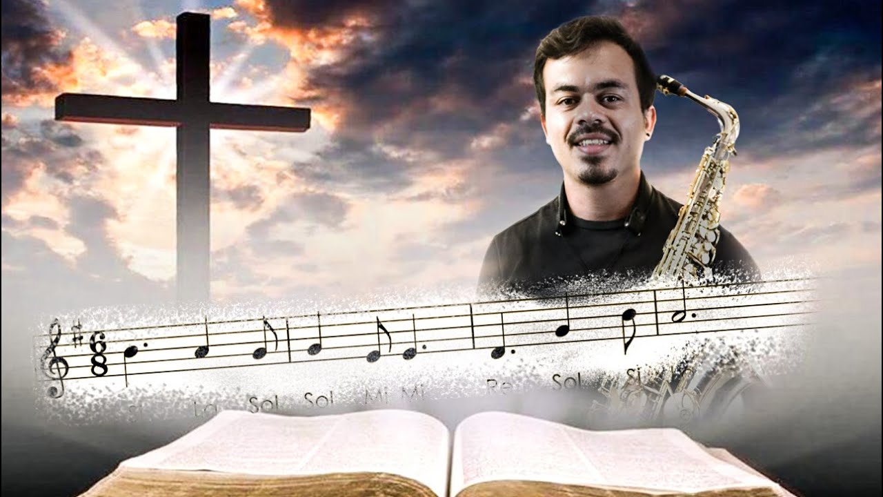 Sax alto - "Mais Perto Quero Estar", partitura com notas.