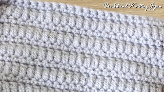 簡単ブラケット模様の編み方 Easy Crochet Pattern かぎ針編み Crochet and Knitting Japan クロッシェジャパン