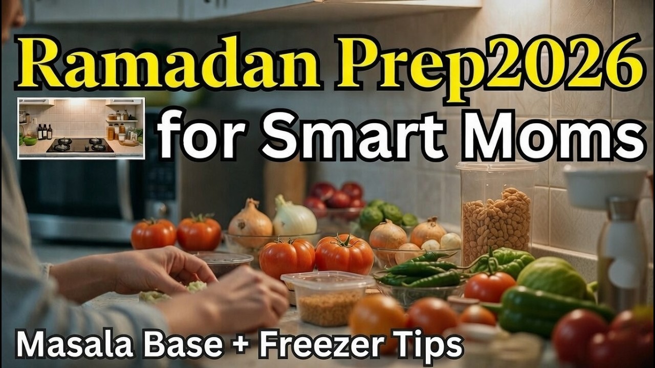 Ramadan Meal Prep for Busy Moms | Freezer Prep to Save Time Daily