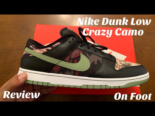 ★入手困難★NIKE DUNK LOW SE CRAZY MULTI CAMO BLACK Nike Dunk Low Crazy Camo Unboxing, Review & On Foot. Black