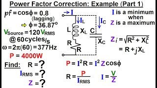 electrical engineering: ch 12 ac power (50 of 58) power factor correction: example part 1