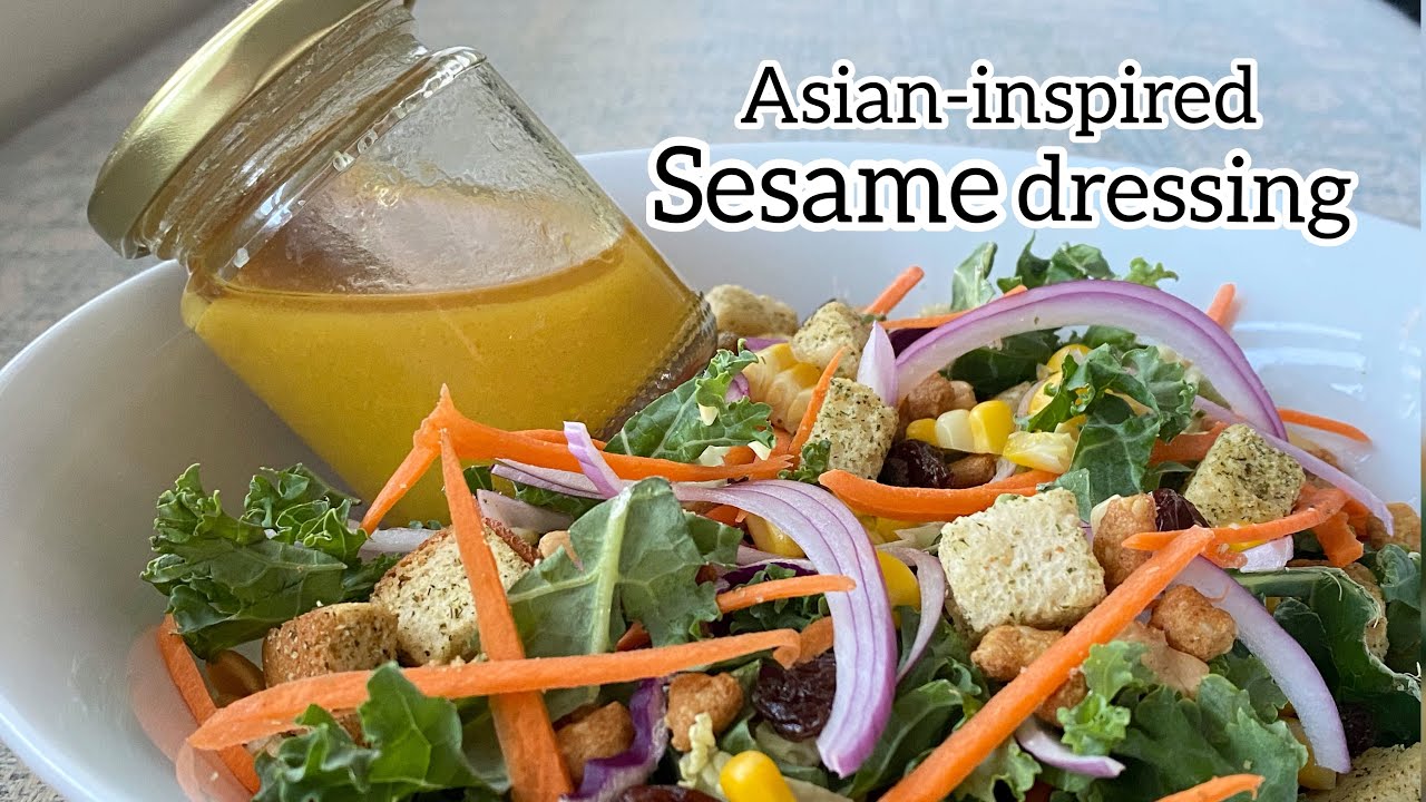 Asianinspired Sesame dressing (quick & easy) YouTube