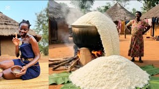 African village life/ Cooking Brown Rice For My family