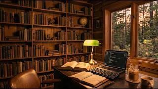 Library Cabin Coding 📚 Quiet Study Lofi for Long Reading Sessions