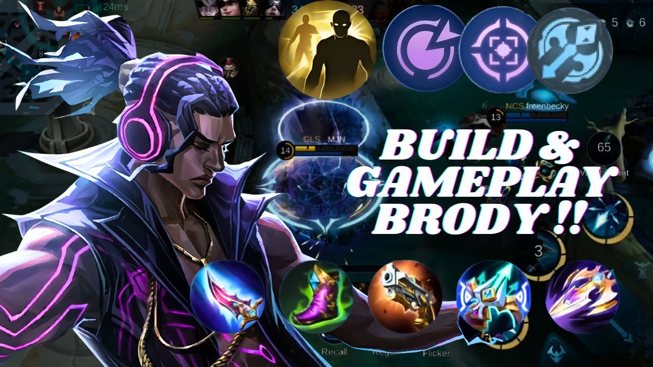 Basic Attack Full Build and Gameplay Brody For!! Basic Attack Aja Uda Sakit Banget ...