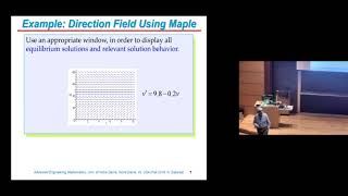 Lecture 23: Introduction to 1st Order Ordinary Differential Equations