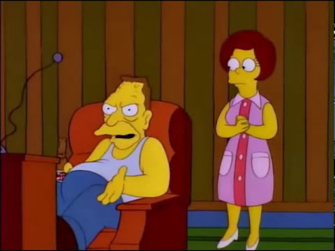 los angeles chargers Mira esas patillas, parece mujer!, ah Unitas ese corte de cabello si se puede ver - Los Simpson