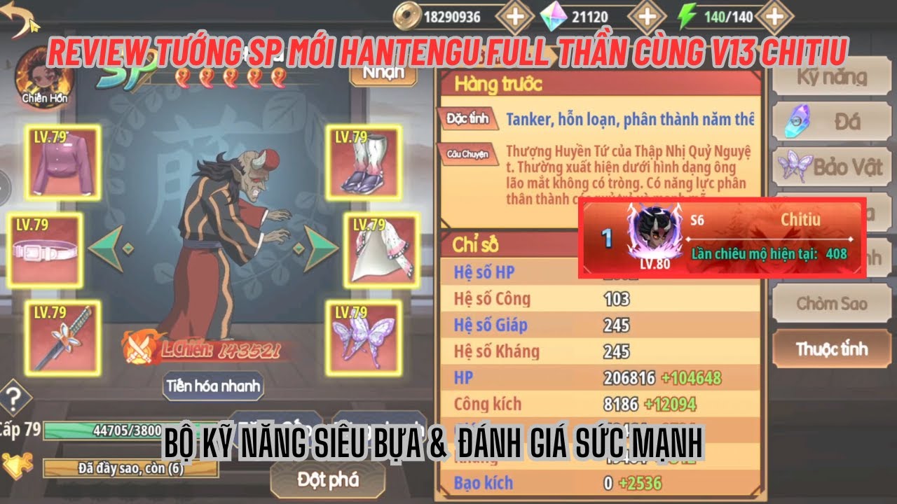 DEMON KING: LEGEND #22 - Gacha 400 lần up SP mới HANTENGU full thần cùng top1 liên sv -Liệu có đáng?