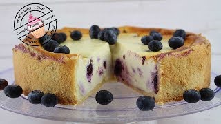 Käsekuchen mit Blaubeeren I Cheesecake