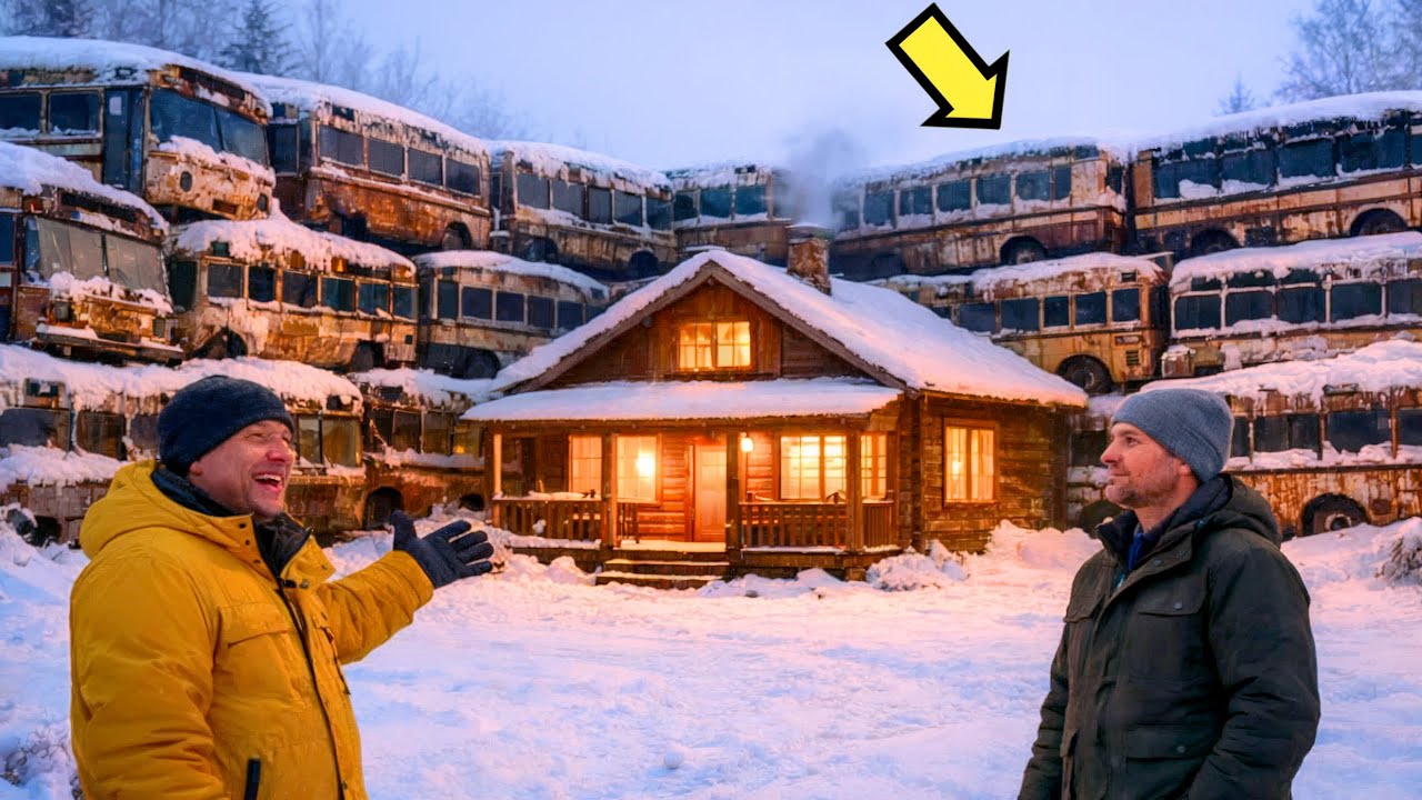 ОЛАР КҮЛДІ, ОЛ ҮЙДІ ТАСТАЛҒАН АВТОБУСТАРМЕН ҚОРШАҒАНДА… ІШІНДЕГІ ЖЫЛУДЫ СЕЗГЕНШЕ