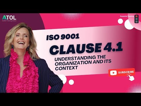 ISO 9001 Clause 4.1 Understanding the Organization and its Context | Auditor Training Online