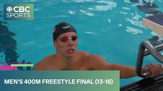 Championships Record in men's 400m freestyle final at 2026 Junior Pan Pacific Championships