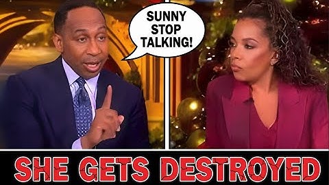 Stephen A Smith DESTROYS The View’s Sunny Hostin, EXPOSES her BS live on air