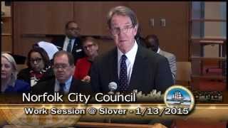 Work 01/13/15 Session pt. 1 - Norfolk City Council