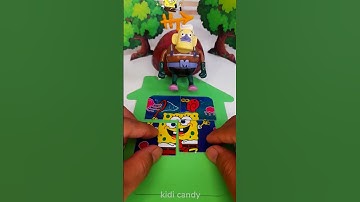 Spongebob and Gary take a Jellyfish Puzzle 😂🔥 #shorts