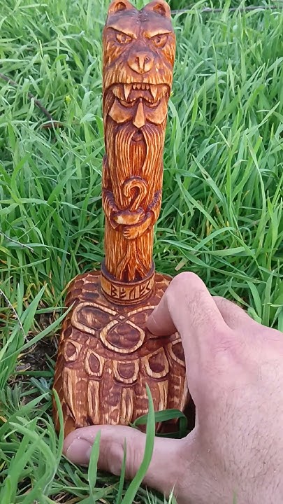 Чур Велеса. Chur Veles # резьба по дереву. Wood carving. - YouTube