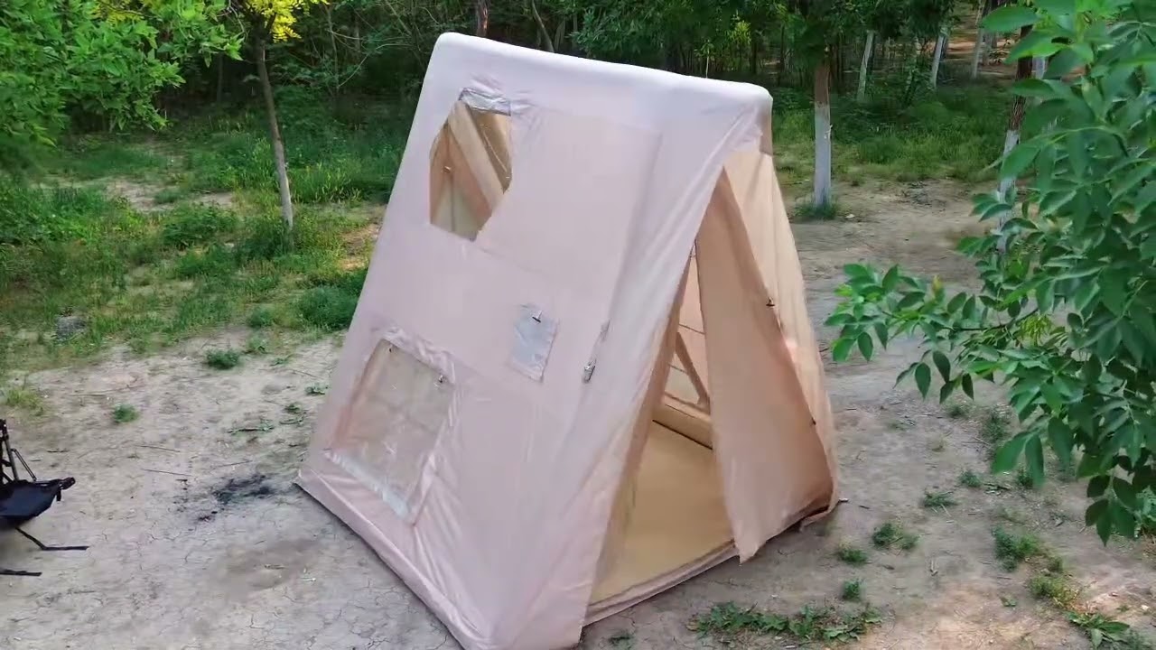 Pyramid inflatable tent