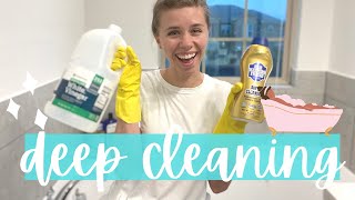 How to Deep Clean Your Bathroom! | ACTUALLY DIRTY HOME | This and Nat