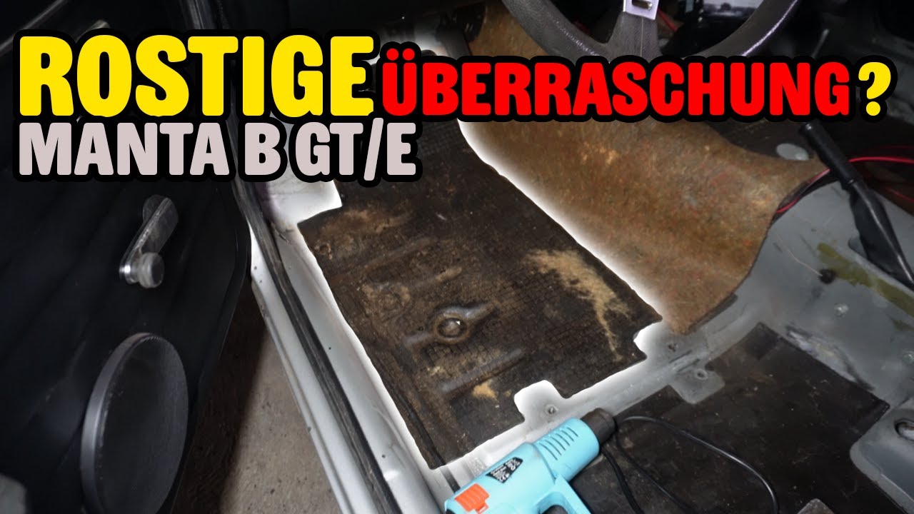 Wie viel Rost verbirgt sich im Fußraum beim Manta B?