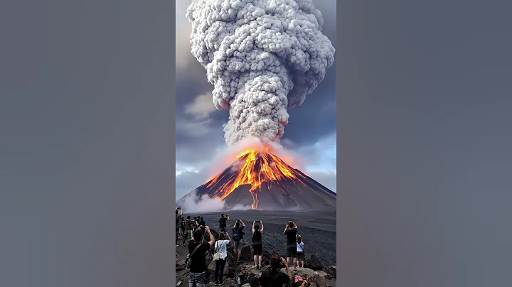 Volcanic Eruption Caught on Camera: Witness the Unstoppable Force! #Volcano #Nature #Viral #Eruption