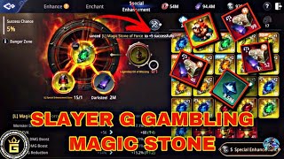 MIR4- SLAYER G DESTROYED THE MARKET IN SERVER 212 😱😱😱 |  GAMBLED LEGENDARY MAGIC STONE screenshot 3