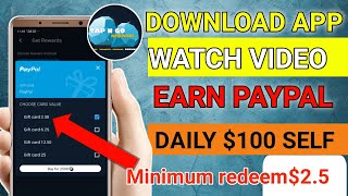 Download App Earn Money||Watch Video And Earn PayPal Money||Watch video Earn money |Earn PayPal cash screenshot 4