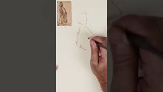 Rembrandt’s Drawing Style #inkdrawing #rembrandt #luisborreroart screenshot 5