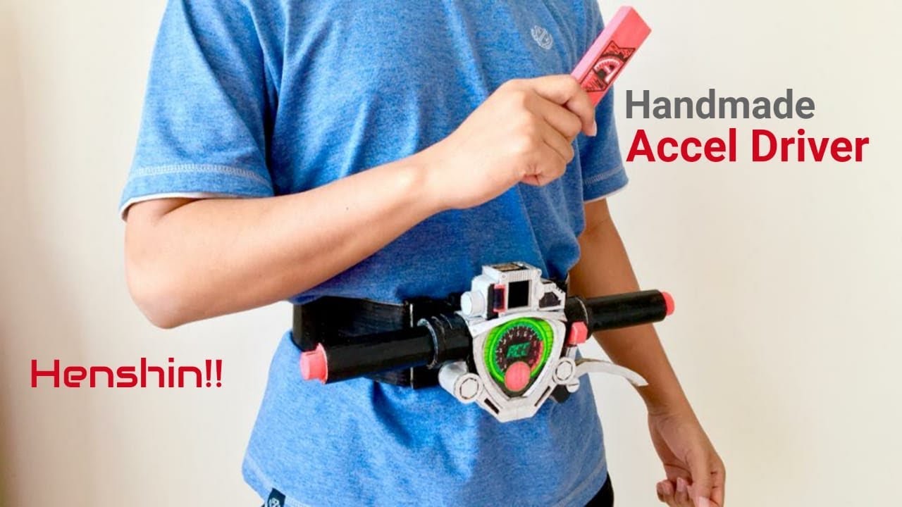 [Trial] Handmade DX Accel Driver from Cardboard (Review) | Kamen Rider W Double - Kamen Rider Accel