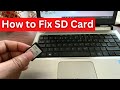 How to fix sd card not detected  not showing up  not recognized in windows 10117