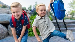 First Day Of SCHOOL! Calvin Goes To PreSchool!