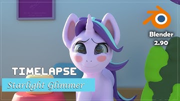 Starlight Glimmer 3D in Blender 2.90 - 3D Modeling Timelapse owo