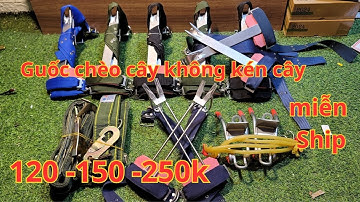 Giới Thiệu Các Mẫu Guốc Trèo Cây 2 Đinh Mới 2024 - Dụng Cụ Trèo Cây Đa Năng / Dây Đai An Toàn 120k