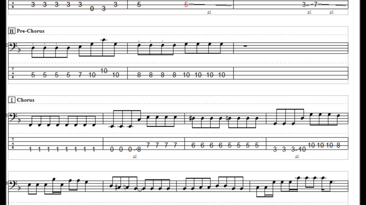 Aqours 未熟dreamer ベースtab譜 Youtube