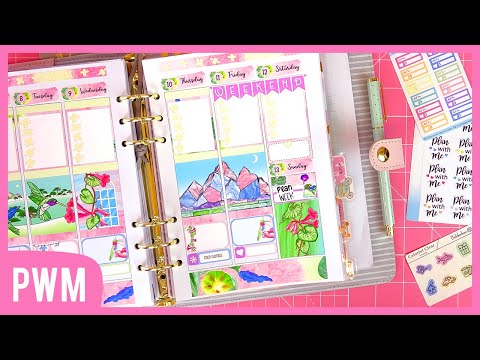 PLAN WITH ME 💚 Hummingbirds 💚 Bolderbon 💚 kikki.K A5 Planner