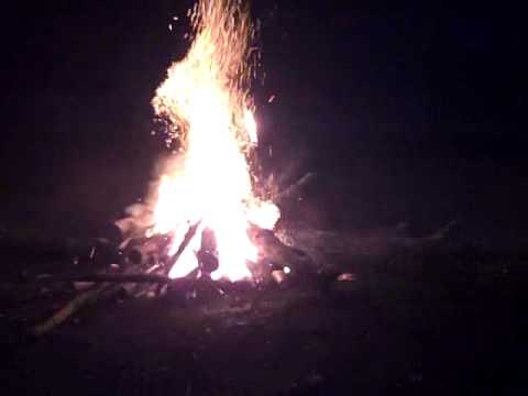 Spray Paint Can In Camp Fire