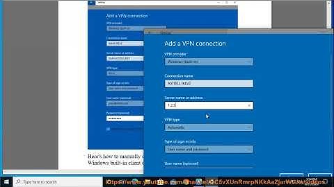 Set up Astrill IKEv2 IPSEC w/ Windows built-in client on Windows 10