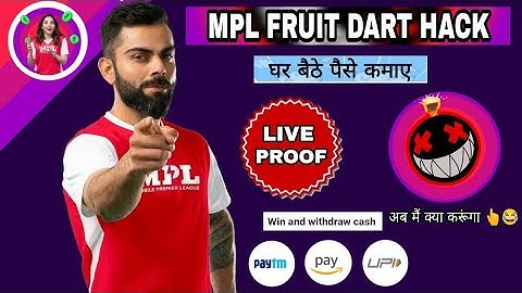 MPL FRUIT DART HACK TRICKS || MPL NEW LATEST TRICK || MPL FRUIT DART GAME HACK TRICK
