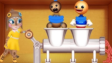 Kick the Buddy Forever vs My Talking Angela 2 Android Gameplay Walkthrough | Meat Grinder