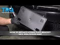 How to Replace License Plate Bracket 2013-2016 Dodge Dart