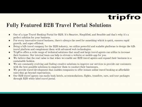 Best B2B Travel Portal