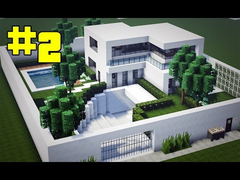 Minecraft Tutorial - Casa Moderna com Piscina e Mobília 