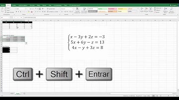 Resolver sistemas de ecuaciones con Excel