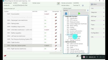 Install  VW Tiguan parameters in rear camera 6C 7N0907441B