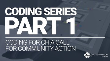 DT Coding Series, Part 1: Coding for Cultural Heritage, A Call for Community Action