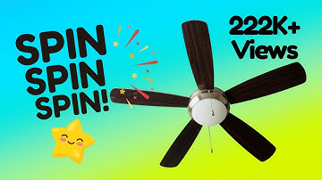 Watch the Fan Go Round & Round! 🌀 Relaxing Sounds for Kids | Ceiling Fans Spinning