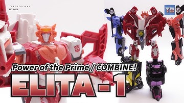 Transformer Power of the Prime ELITA-1 / Combiner Transform Robot Toy Video!