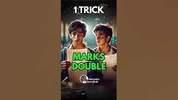1 TRICK! Double Your Marks 😱 Increase 2X MARKS! #studytips #studymotivation #examtips