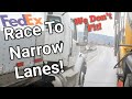 Fedex truck nearly crashes my oversized load  proving escorts value to wide loads