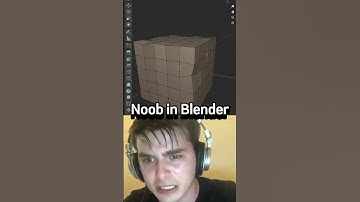Noob vs Pro Artist: One Click Damage in Blender🤯