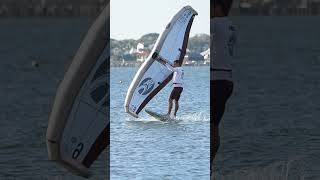 How to get up on foil in light wind 🚀 #wingfoil #foiling #surfing